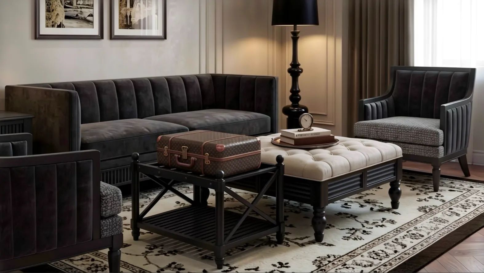 noir scallop conversation room
